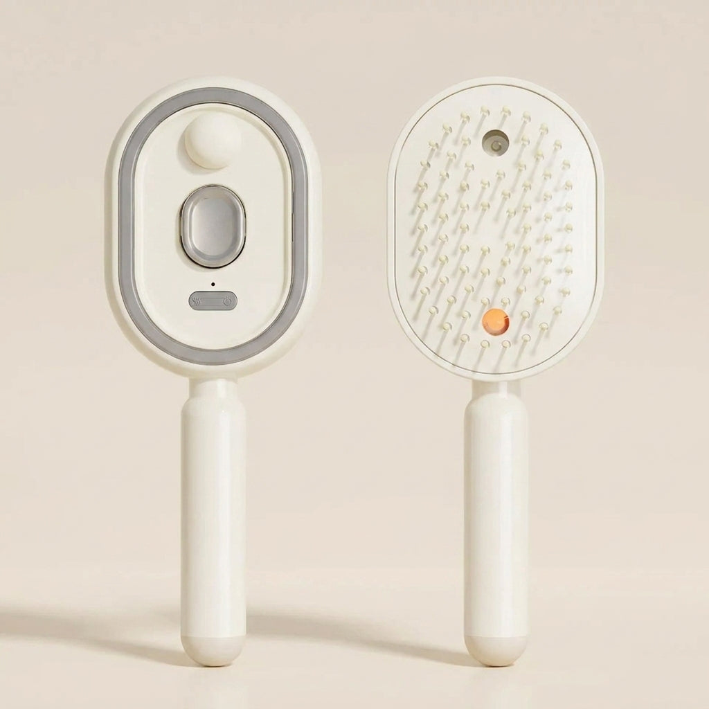 Rechargeable 3-in-1 Electric Scalp Massager Comb with Self-Cleaning and Essential Oil Features