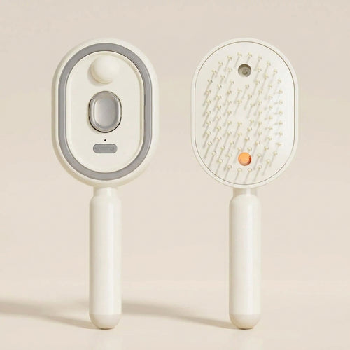 Rechargeable 3-in-1 Electric Scalp Massager Comb with Self-Cleaning and Essential Oil Features