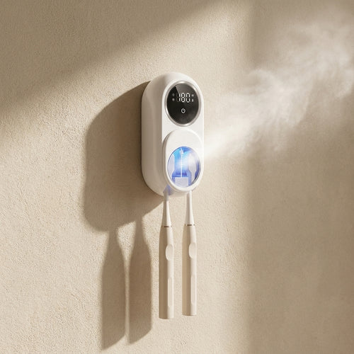 Mini Portable UV Toothbrush Sterilizer Case – Rechargeable & LED Display